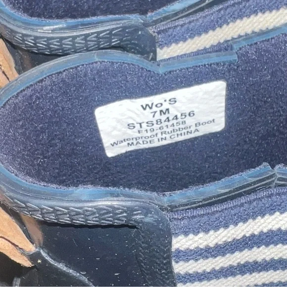 Sperry Women’s Syren Cove Navy and Brown Rain Boot - Picture 5 of 5